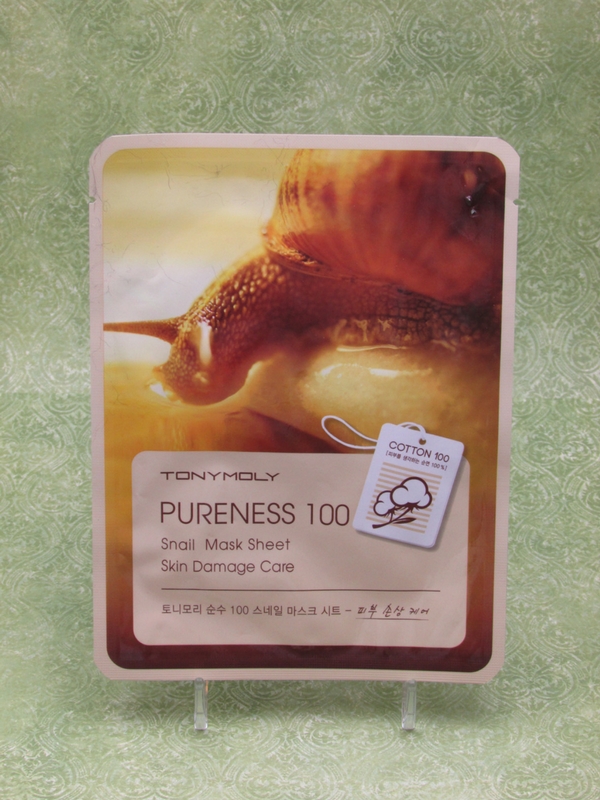 Tony Moly Pureness 100 Snail Mask Sheet Skin Damage Care